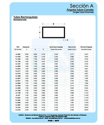 TUBO CUADRADOS Y RECTANGULARES